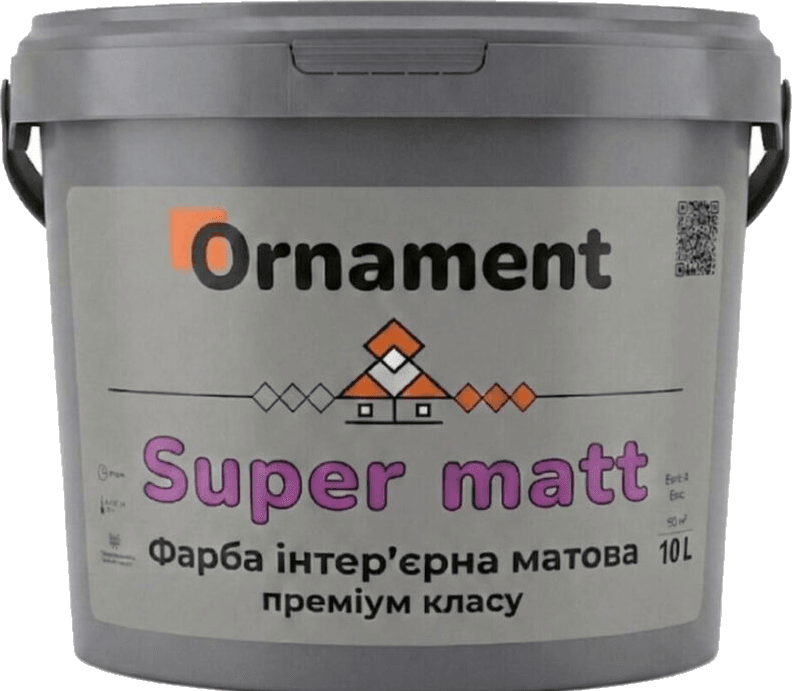 Відро фарби Ornament Super Matt 10 л
